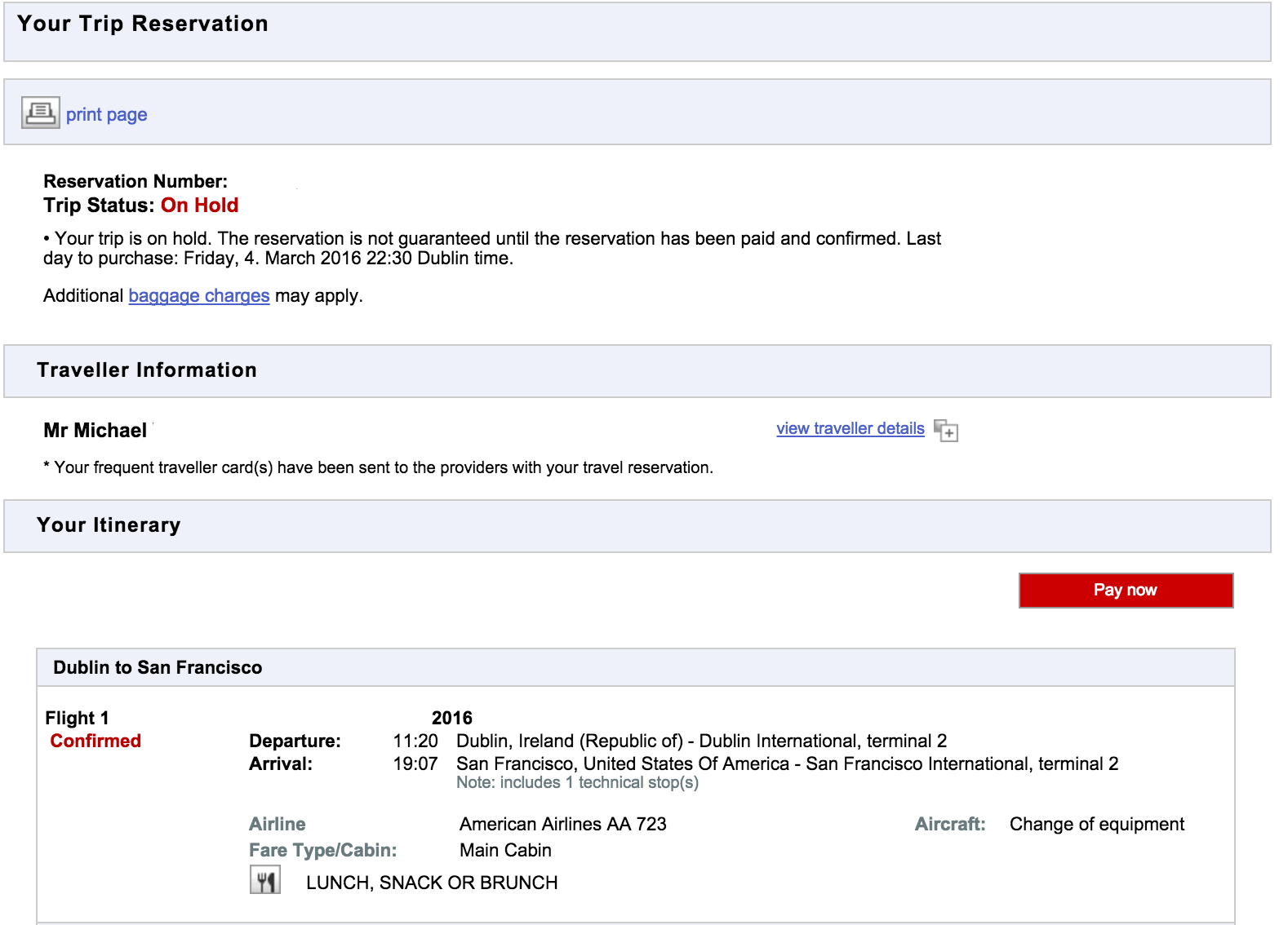 Pay for that held ticket!